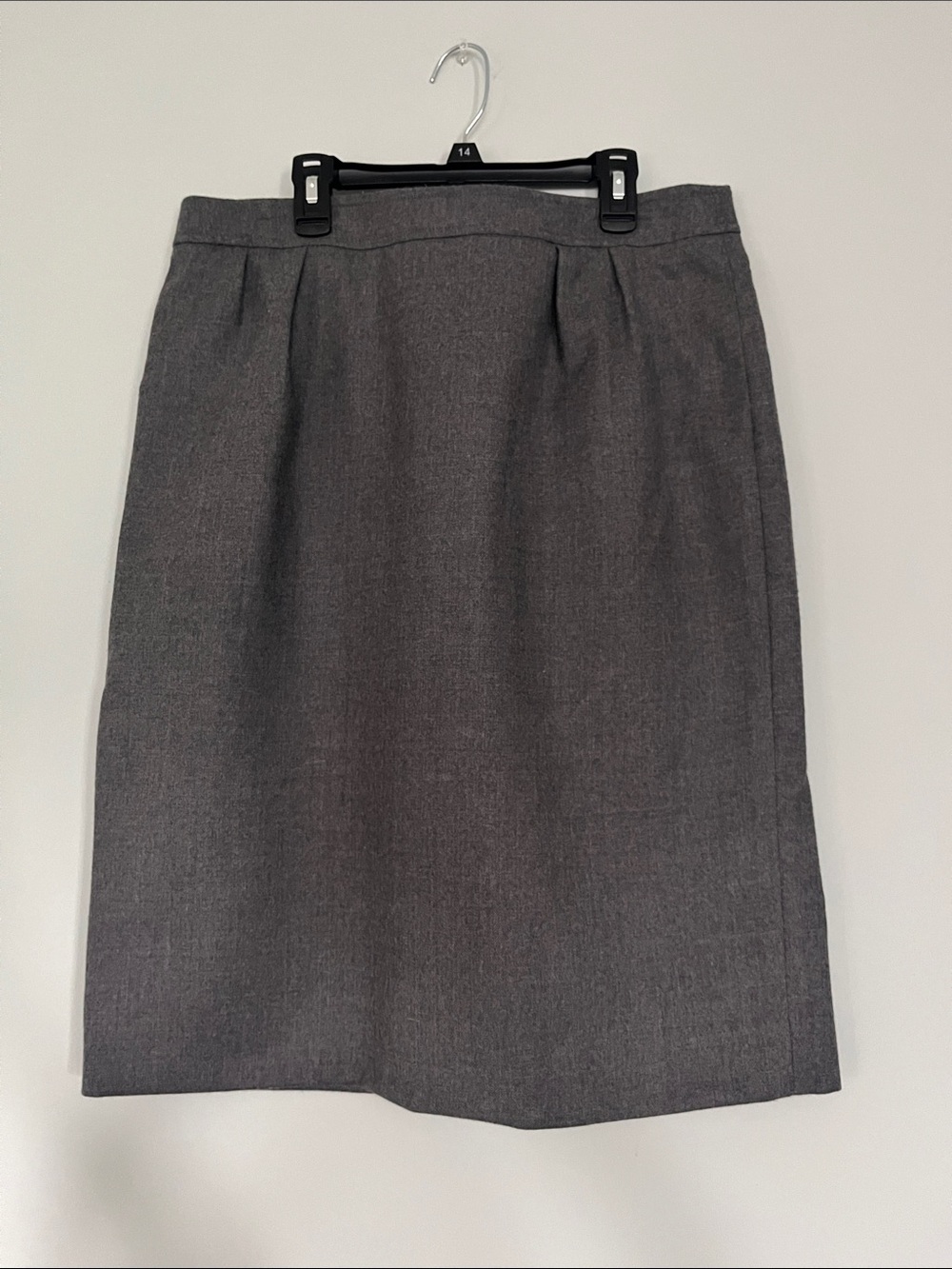 Vintage Pendleton 100% Wool Grey Pleat Skirt SZ 12